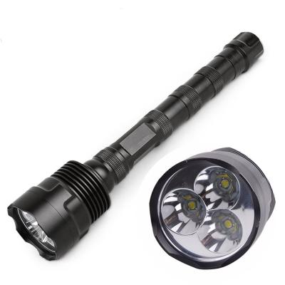 China Super Bright Powerful Fast Track 18650 LED Army Tactical Torch Rechargeable Emergency Self Defense for sale