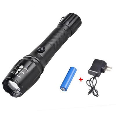 China Emergency t6 Rechargeable Tactical Flashlight Led Background Torch Super Bright High Lumens LED Zoomable Torch for sale