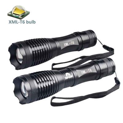 China Buzz Bottom Rheostat Flashlight Tactical Flashlight Porket xmlt6 Led Flashlight Torch 18650 Battery Patrol Police Flashlight for sale