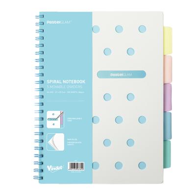 China Personalized Spiral Notebook 80-Sheet A4 Size Hardcover Book A4 Spiral Notebook Notebook for sale