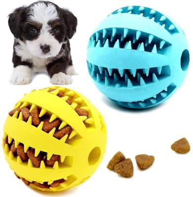 China Wholesale High Quality WInteractive Dogs Dog Chew Toys Tooth Cleaning Elasticity Big Dog Toys Rubber Pet Ball Toys for sale