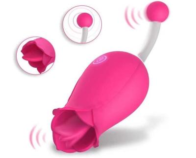 China High Quality 10 Speed ​​Women USB Rechargeable Cat Tongue Stimulator Sex Toy CHARGEABLE USB Licking Rose Vibrator for sale