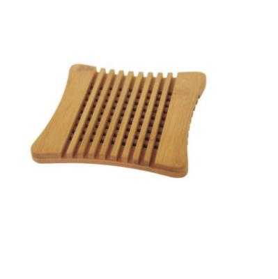 China 2021 Modern Single Square Sustainable Hot Selling Bamboo Pot Holder Sustainable Utensils for sale