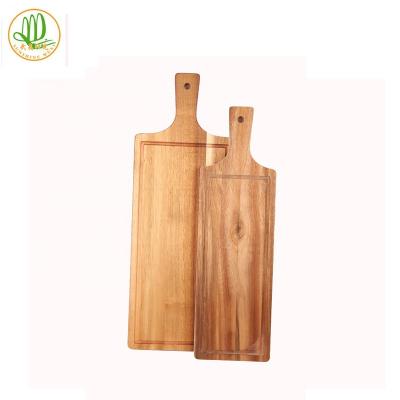 China Sustainable Custom Made Antibacterial Natural Material Chopper Olive Acacia Bamboo Cutting Board With Groove for sale