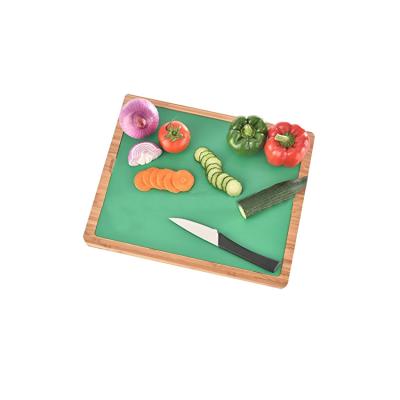 China Customized Multifunctional High Quality Sustainable Thin Mat Food Bamboo Wooden Cutting Board For Kitchen for sale