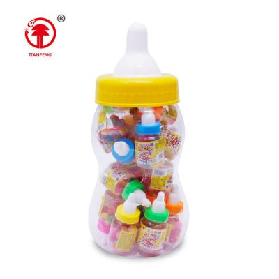 China Small Large Color Mixed Normal Mixed Pot Nipple Feeder Fruity Jelly Bean Jelly Bean With Milk Bottle Packaging for sale