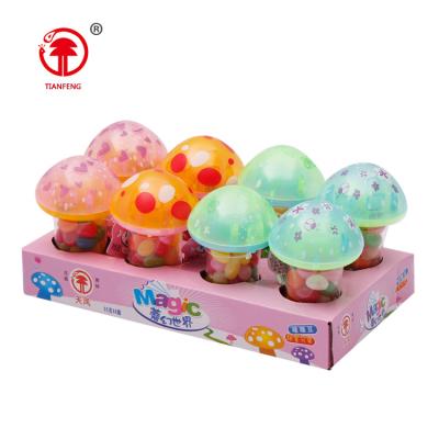 China Soft Candy Flavor Fruit Mix Candy Natural Magic Jelly Bean Super Good Taste In Lighted Bottles With Boxes for sale