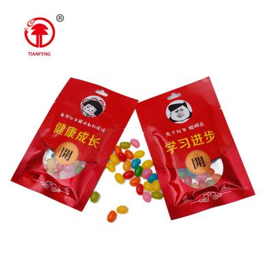 China Halal Normal Flavor Low Price Jelly Candy Gummy Candy Bag Fruity Jelly Bean Candy With Funny Bag for sale