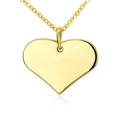 China High Polished Heart Pendant Necklace Jewelry Gift For Women Girls for sale