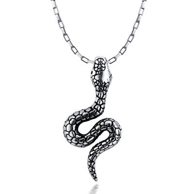 China High Polished Snake Necklace Pendant Necklace Stainless Steel Pendant Necklace for sale