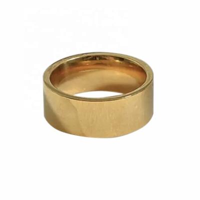 China CLASSIC Minimalist Engraved Word Rings Stainless Steel 18K Gold Plated Non Tarnish Band Stacking Ring Jewelry for Gifts for sale