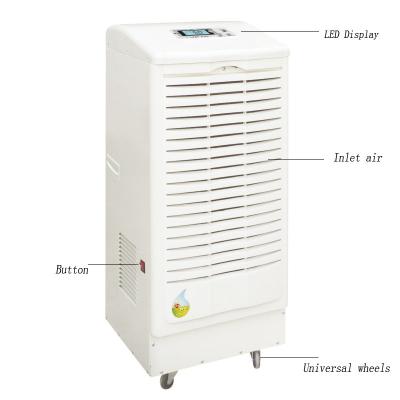 China Floor Standing with Wheels DJ-1501E Commercial Refrigerator Dehumidifier and Portable Commercial Dehumidifier for sale