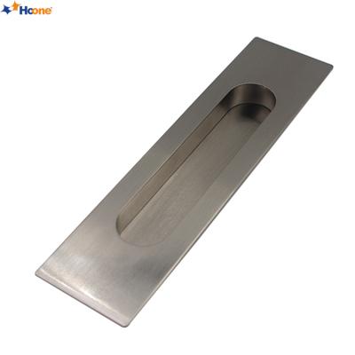 China Modern Brushed Nickel Wardrobe Handle Drawer Pull Handle Door Flush Handle for sale