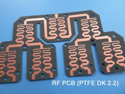 China F4BME220 PCB de alta frequência PTFE DK2.2 Dupla camada RF PWB barata para acopladores à venda