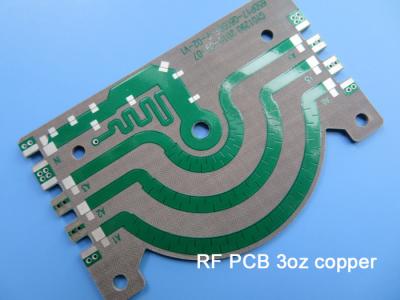 China F4BTM350 High Frequency PCB Board 1.5mm PTFE Plate with 3oz Copper and Immersion Silver for sale