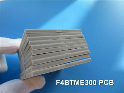 China F4BTME300 High Frequency PCB PTFE RF PCB Built on 3.0mm thick with Immersion Silver for sale