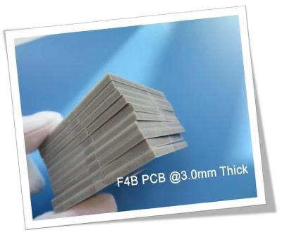 China F4B High Frequency PCB DK 2.2 PTFE PCB with 3.0mm Thick 1oz Copper and HASL Lead Free for Patch Antenna for sale