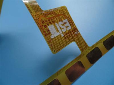 China Double-sided flexible PCBs 0.15mm thick Polyimide PCBs Yellow Coverlay FPC PCB for sale