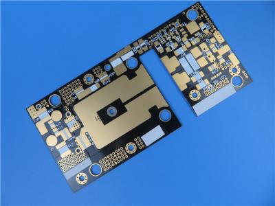 China RF-35 PCB placa de circuito impreso de alta frecuencia 30mil 1.524mm doble cara con máscara de soldadura dorada y negra de inmersión en venta