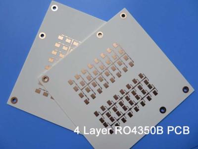 China Placa de circuito del RF de 4 capas en Rogers 60mil RO4350B y 10mil RO4350B con el taladro trasero para el acoplador de la frecuencia ultraelevada en venta