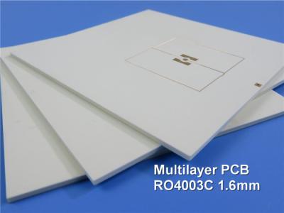 China Hybrid RF and High Frequency 4-Layer Circuit Boards Built On 16mil RO4003C+FR4 With Immersion Tin for sale