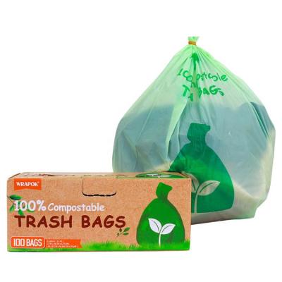 China Household Products Household PLA Bolsa Eco Friendly Compostable Garbage Bin Biodegradable Garbage Bags for sale