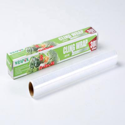 China Household BPA Free Microwave-Safe Plastic PE Cool Keeping Good Plastic Stretch Cling Film Wrap for sale