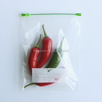 China Recyclable Household LDPE Food Seal Freezer Seal Storage Use Auto Slider Zipper Bag for sale