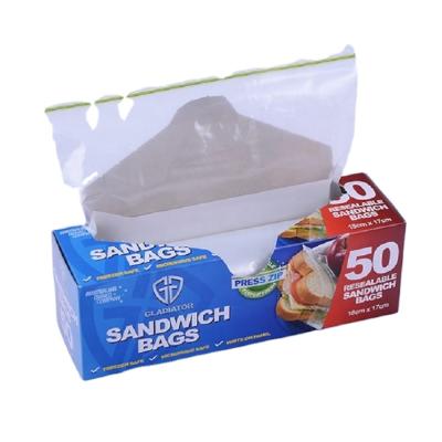 China 18*20cm Sustainable Durable Plastic Zip Lock Food Grade Snack Bag for sale