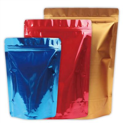 China Recyclable Airtight Aluminum Foil Doypack Stand Up Pouch Resealable Ziplock Bag for sale