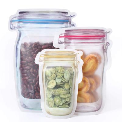 China Recyclable Water Proof Stand Up Plastic Mason Jar Doypack Pouch Bag for sale