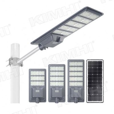 China ROAD KIMHI High Power Outdoor IP65 Smd Die-casting Aluminum 200W 300W 400W All In One Led Solar Street Light for sale