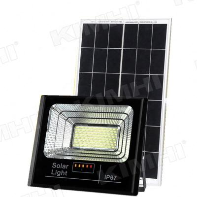 China Residential KIMHI led solar flood light 25W 40W 60W 100W 200W 300W 500W 800W IP65 50000H with remote for sale