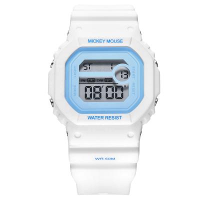 China Original Blue Alarm Dial EL Light Alarm 50M Water Resistant Watch Digital Kids Watch for sale