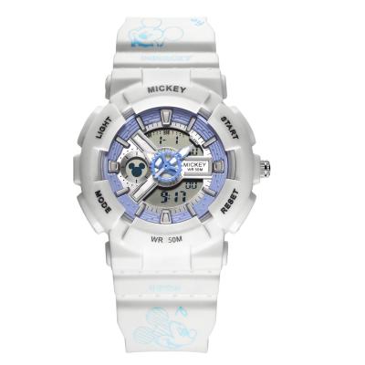 China Alarm ABS White Case Mickey Printed Strap Date Week Show Digital Watch For Kids for sale