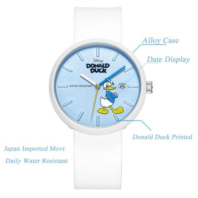 China OEM Disney Donald Duck Kids Water Resistant 3 Hands Class Dial Chronograph Wrist Quartz Watches for sale