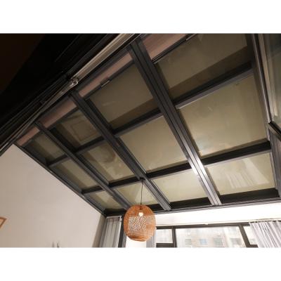 China High Efficiency RG 100 Solarium Villa Garden Broken Deck Lighting Aluminum Doors And Windows Seal Terrace Aluminum Alloy Glass Roof for sale