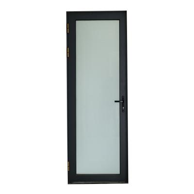 China RG65 Heat Insulation Double Curtain Door Style Swing Doors Aluminum Alloy Exterior Aluminum Alloy Modern Glass Glass Door for sale