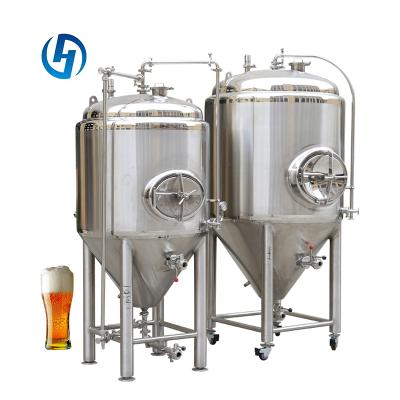 China Haishun Hotels 1500 liter fermenter, stainless steel fermenter, conical fermenter with cooling jackets for sale