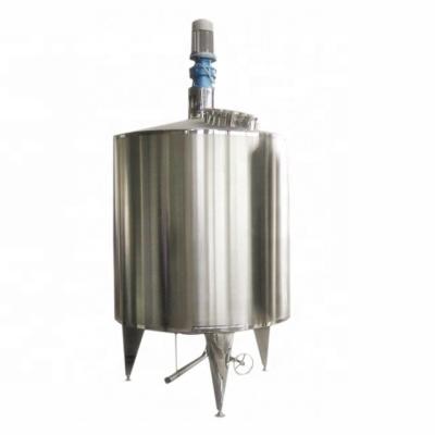 China food & Beverage Factory Juice Tank Agitator Tank Coated Mixing Vessel Stainless Steel With Paddle Mixer for sale