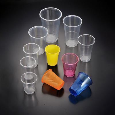 China High Temperature Resistance Drink Used Disposable Plastic Clear PET Cups And Plates Disposable Coffee Cups for sale