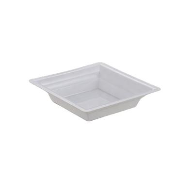 China Factory direct suitable disposable plastic square oneuse dishes disposable cheap plastic deep PS dishes for sale