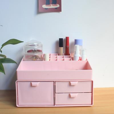 China Sustainable Cosmetic Organizer Makeup Storage Drawer Make Up Box Desktop Container for sale