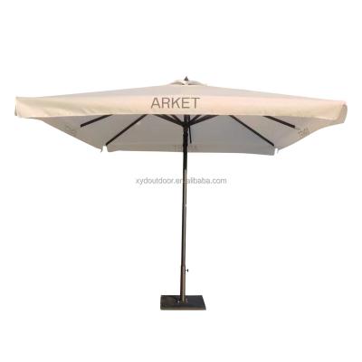 China Modern Heavy Duty Cantilever Umbrella 6 Ribs Patio Market Garden Umbrella Sturdy Outdoor Commercial Garden Umbrellas for sale