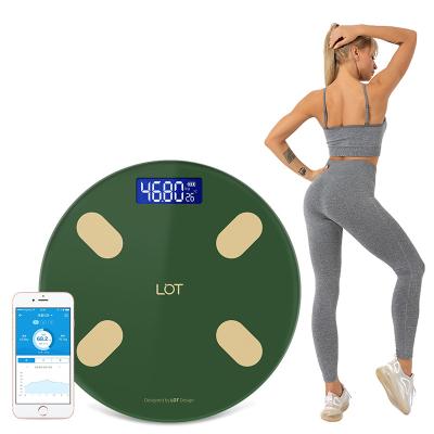 China With Smart Tray Bathroom Scale Fat Scale TS-BF8026 App BMI Body Fat Scale Body Analyzer for sale