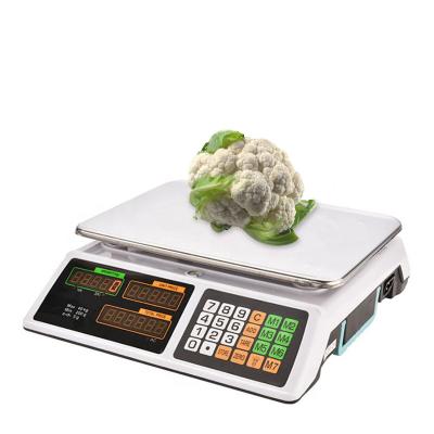 China ACS-3208 Environmental Protection ABS Material Digital Assessing Scale 40kg Weighing Scale Digital Table Computing Scale for sale