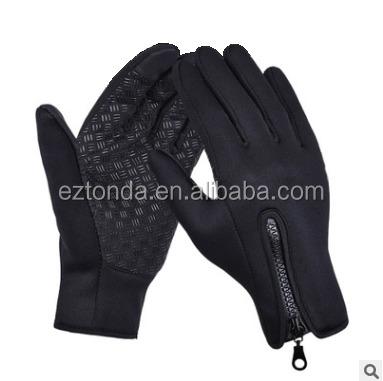 China Thin Waterproof Fleece Fabric Windproof And Waterproof Sports Gloves For Winter for sale