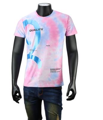 China Anti-Wrinkle Guaranteed Quality Fashion T-shirt Unique Tie Dye Educate Mens T Shirt for sale