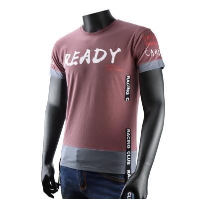 China Breathable factory quality custom cut&sew price jersey 95%cotton 5%spandex short sleeve guaranteed fit t-shirt for stylish men for sale