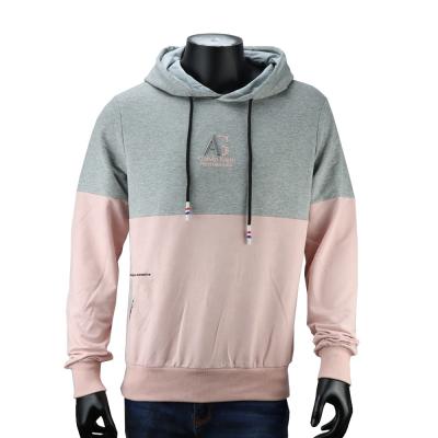 China hot sale casual autumn and winter men's sweatshirts color block hoodies patchwork factory custom Anti-wrinkle for sale